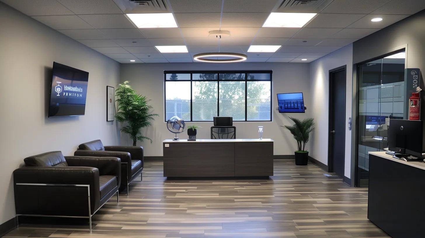 a modern, sleek office environment showcases a confident air duct cleaning professional reviewing qualifications and certifications, surrounded by industry tools and client feedback displayed on a digital tablet, emphasizing professionalism and expertise. a modern, sleek office environment showcases a confident air duct cleaning professional reviewing qualifications and certifications, surrounded by industry tools and client feedback displayed on a digital tablet, emphasizing professionalism and expertise.