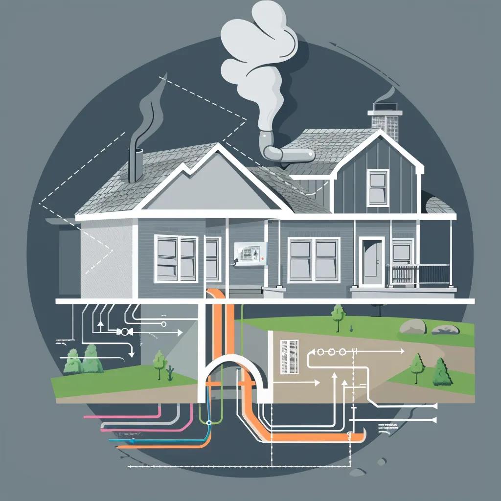 Visual representation of energy savings from air duct cleaning in a Houston home