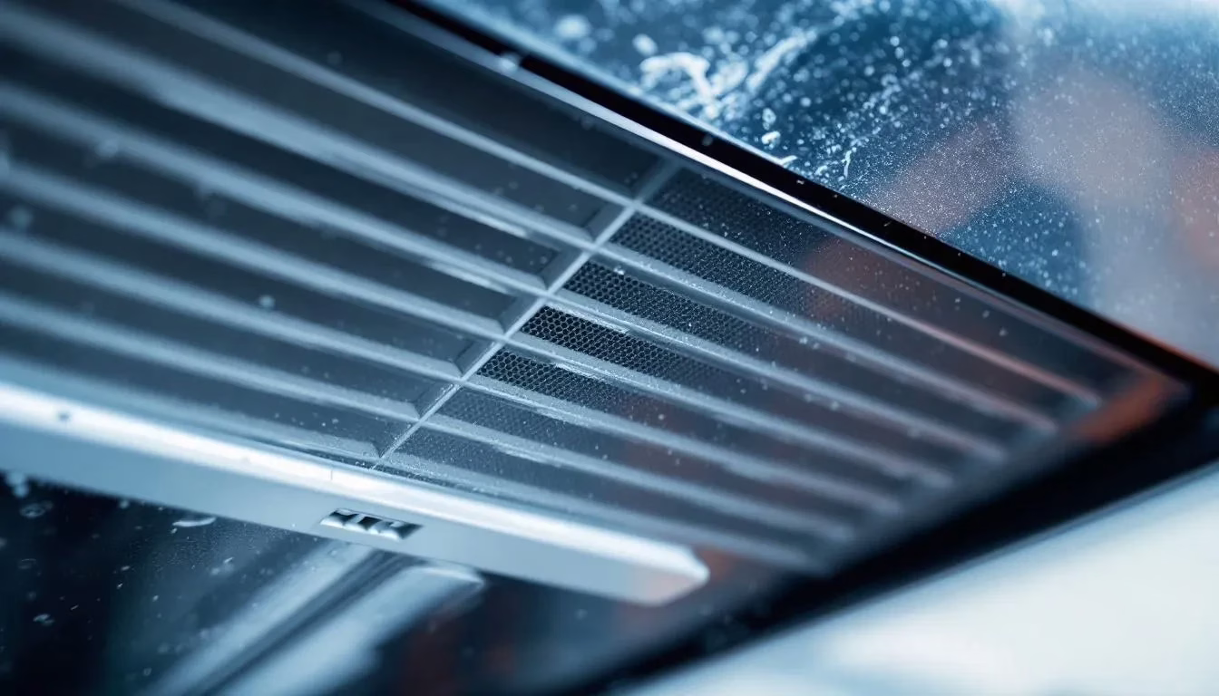 Close-up of clean HVAC ductwork after professional residential cleaning