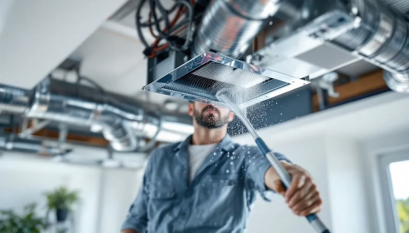 Pro-Fresh Houston service van in a Houston neighborhood